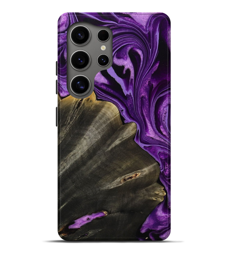 Galaxy S25 Ultra Wood Live Edge Phone Case - Toccara (Purple, 799689)