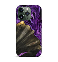 iPhone 13 Pro Wood Live Edge Phone Case - Toccara (Purple, 799689)
