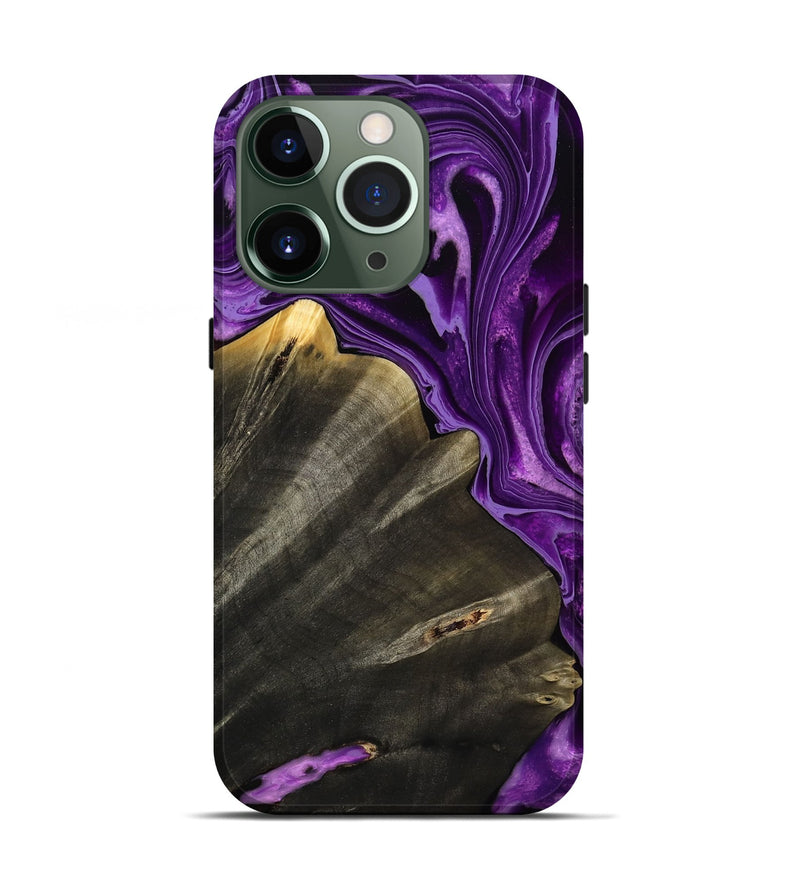 iPhone 13 Pro Wood Live Edge Phone Case - Toccara (Purple, 799689)