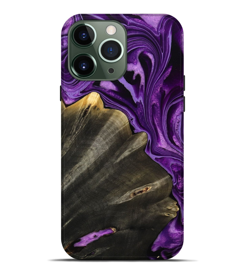 iPhone 13 Pro Max Wood Live Edge Phone Case - Toccara (Purple, 799689)