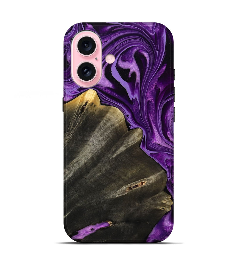 iPhone 17 Wood Live Edge Phone Case - Toccara (Purple, 799689)