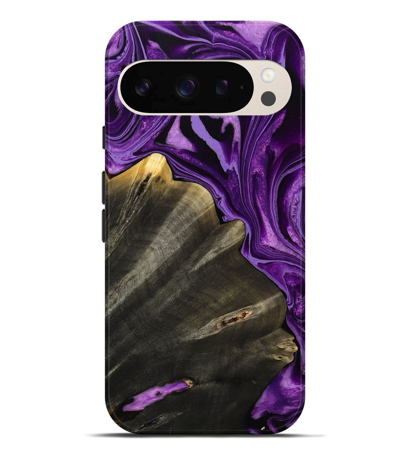 Pixel 10 Pro XL Wood Live Edge Phone Case - Toccara (Purple, 799689)
