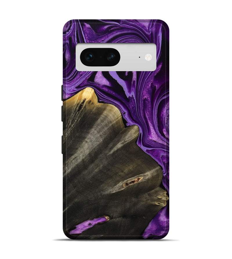 Pixel 7 Wood Live Edge Phone Case - Toccara (Purple, 799689)