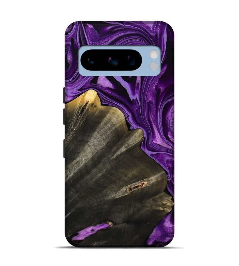 Pixel 8 Pro Wood Live Edge Phone Case - Toccara (Purple, 799689)