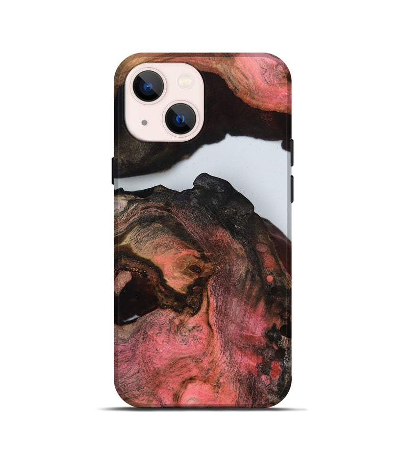 iPhone 13 mini Wood Live Edge Phone Case - Glynis (Clear, 799690)