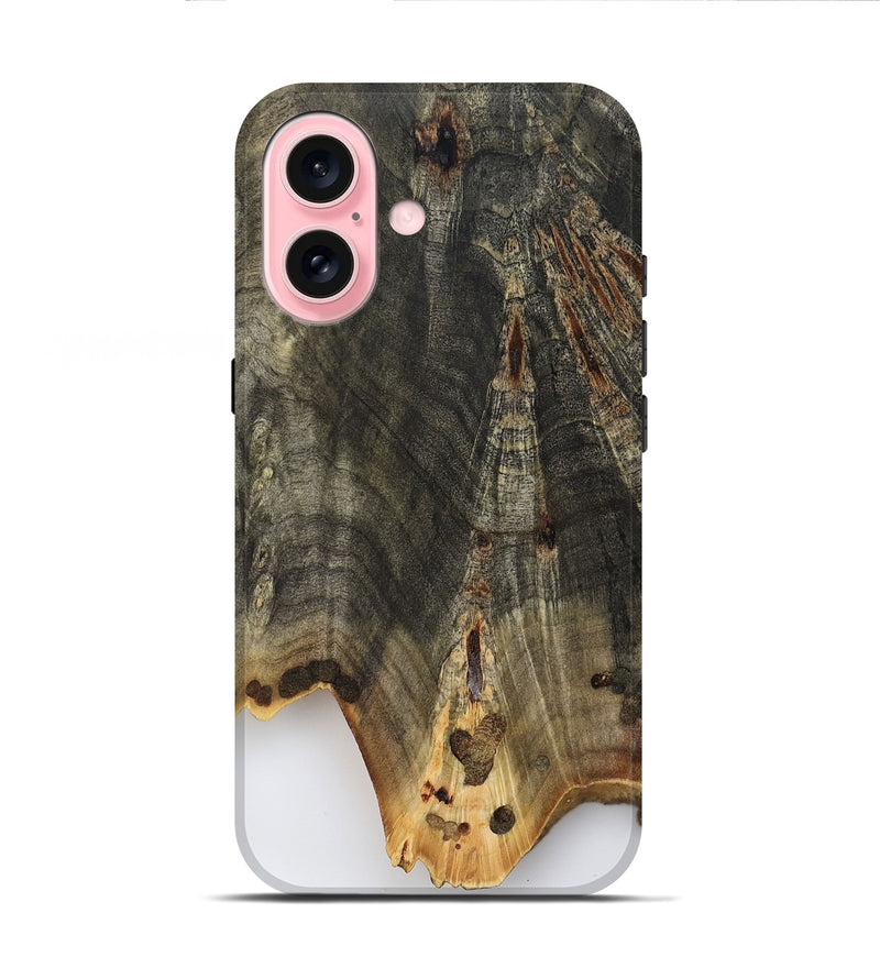 iPhone 16 Wood Live Edge Phone Case - Jada (Clear, 799691)