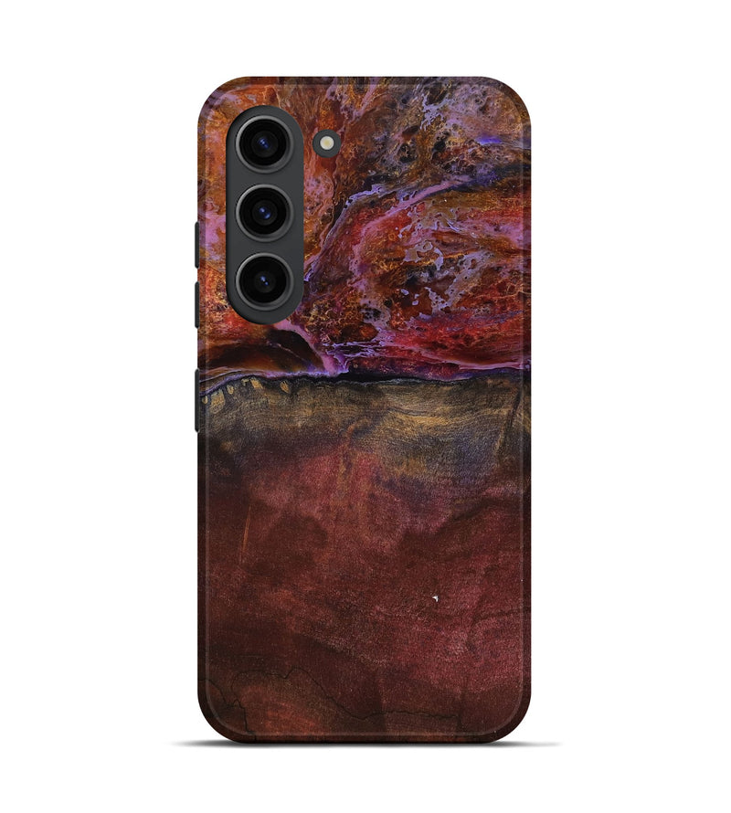 Galaxy S23 Wood Live Edge Phone Case - Earline (Red, 799693)