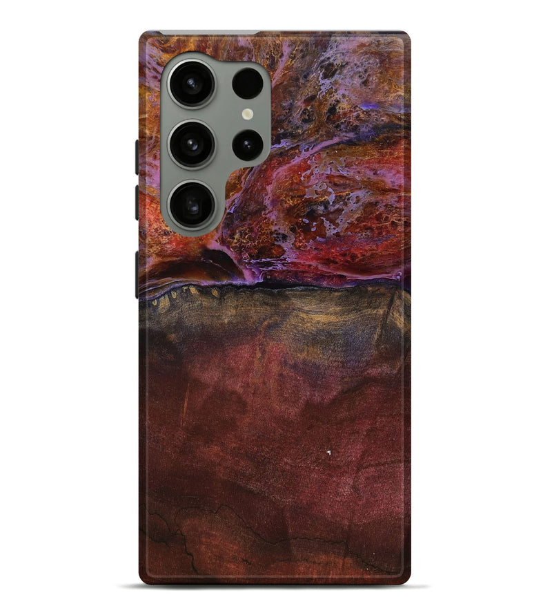 Galaxy S24 Ultra Wood Live Edge Phone Case - Earline (Red, 799693)