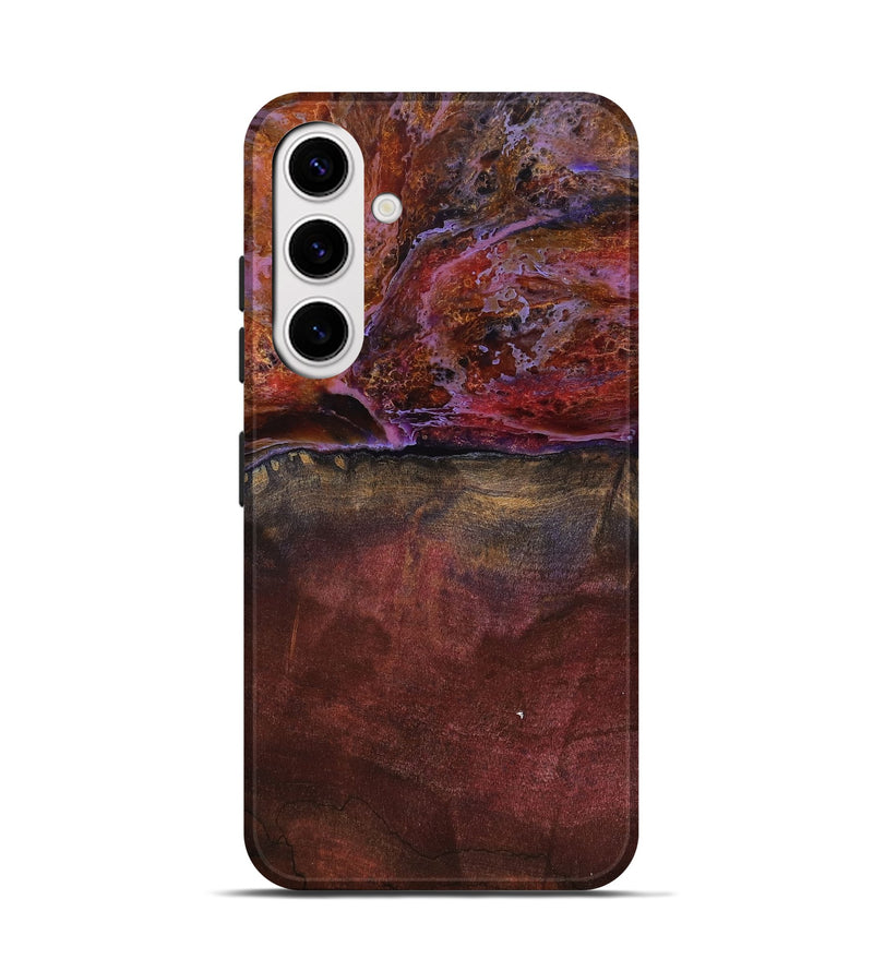 Galaxy S25 Wood Live Edge Phone Case - Earline (Red, 799693)
