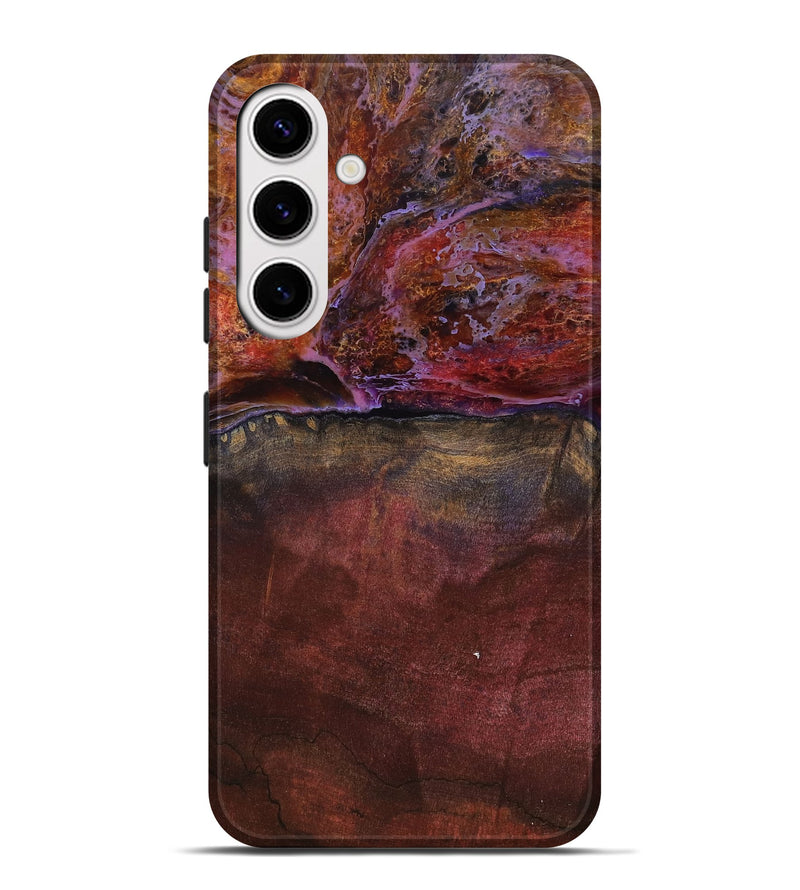Galaxy S25 Plus Wood Live Edge Phone Case - Earline (Red, 799693)