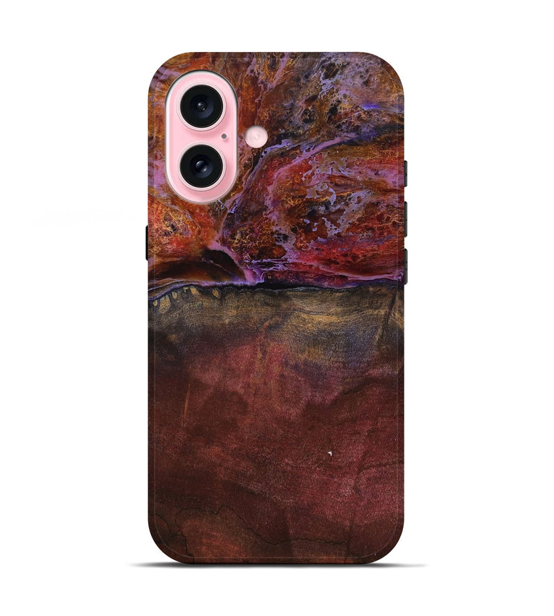 iPhone 17 Wood Live Edge Phone Case - Earline (Red, 799693)