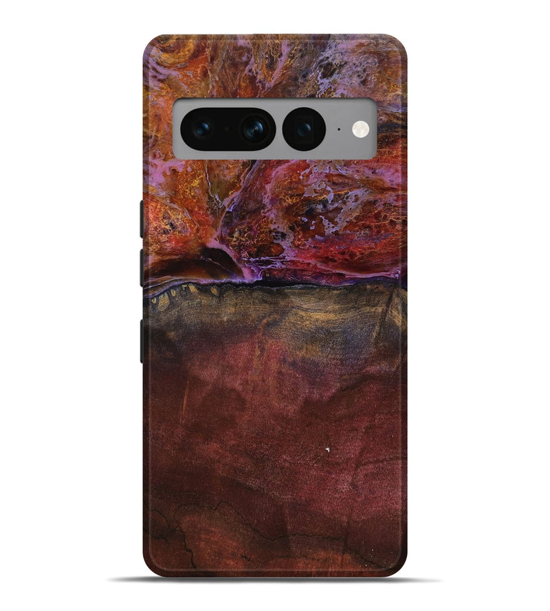 Pixel 7 Pro Wood Live Edge Phone Case - Earline (Red, 799693)