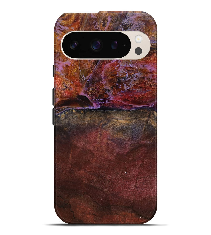 Pixel 9 Pro XL Wood Live Edge Phone Case - Earline (Red, 799693)