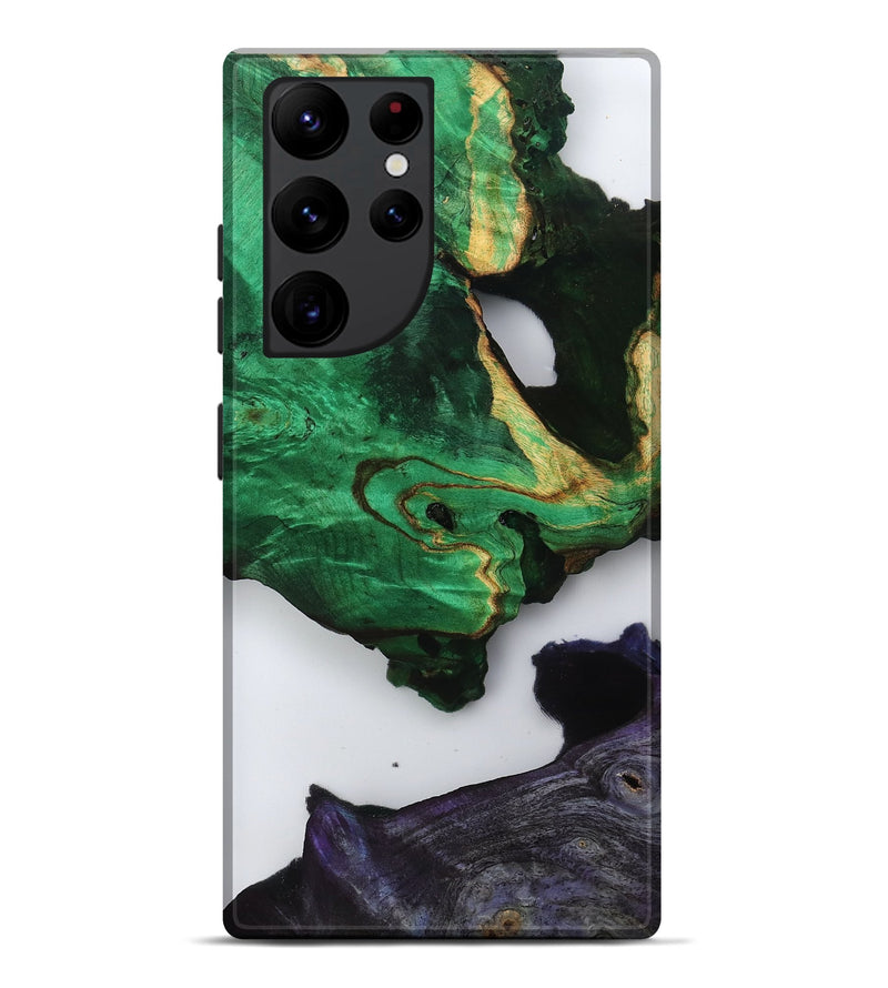 Galaxy S22 Ultra Wood Live Edge Phone Case - Velva (Clear, 799695)