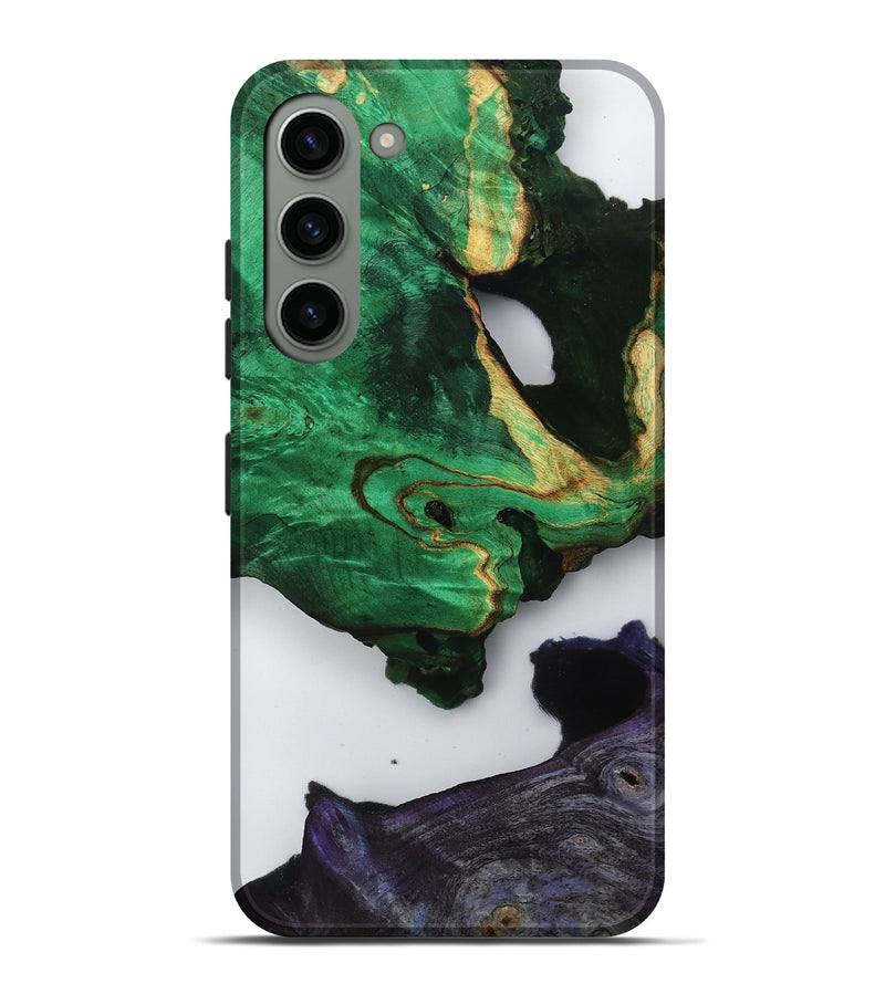 Galaxy S23 Plus Wood Live Edge Phone Case - Velva (Clear, 799695)