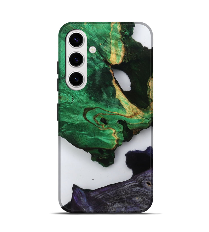 Galaxy S25 Wood Live Edge Phone Case - Velva (Clear, 799695)