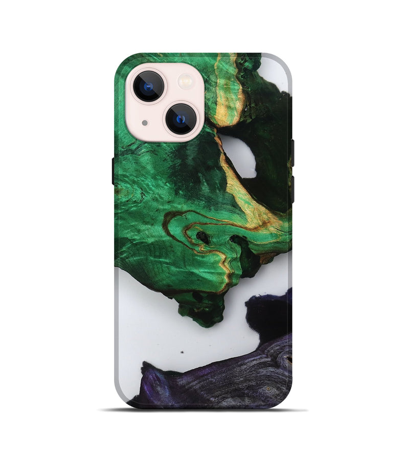 iPhone 13 mini Wood Live Edge Phone Case - Velva (Clear, 799695)