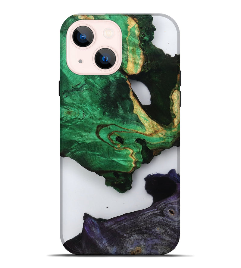 iPhone 14 Plus Wood Live Edge Phone Case - Velva (Clear, 799695)