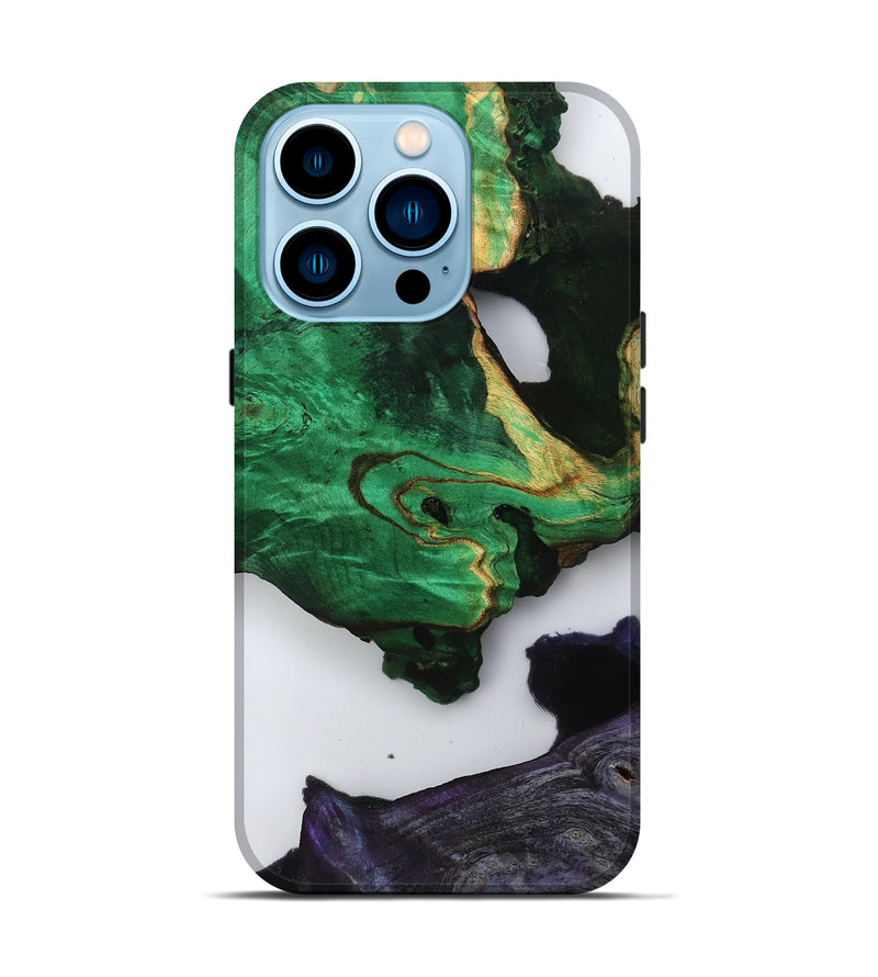 iPhone 14 Pro Wood Live Edge Phone Case - Velva (Clear, 799695)