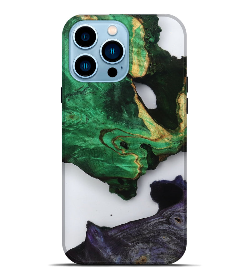 iPhone 14 Pro Max Wood Live Edge Phone Case - Velva (Clear, 799695)