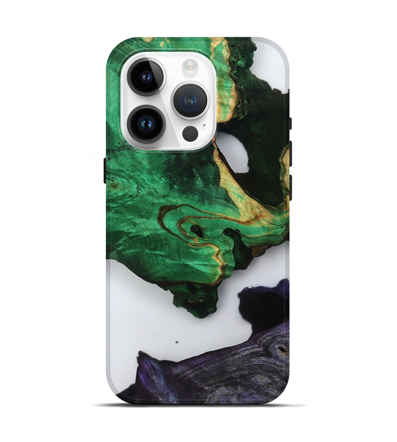 iPhone 15 Pro Wood Live Edge Phone Case - Velva (Clear, 799695)