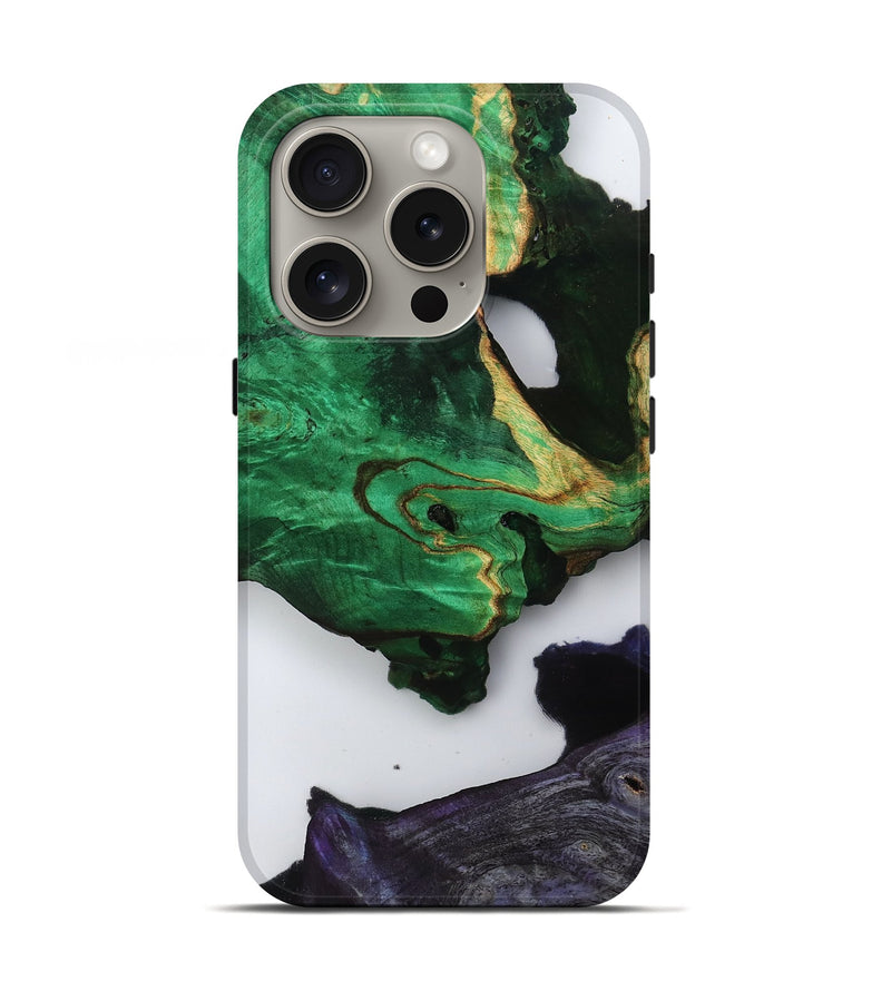 iPhone 16 Pro Wood Live Edge Phone Case - Velva (Clear, 799695)