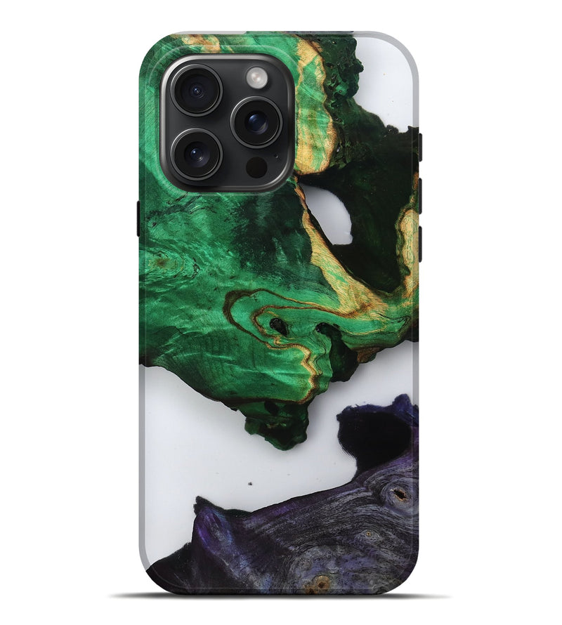 iPhone 16 Pro Max Wood Live Edge Phone Case - Velva (Clear, 799695)