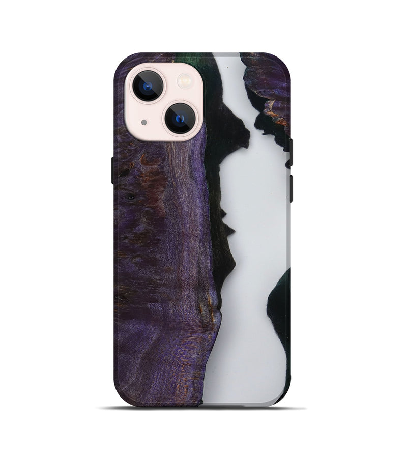 iPhone 13 mini Wood Live Edge Phone Case - Latonia (Clear, 799696)