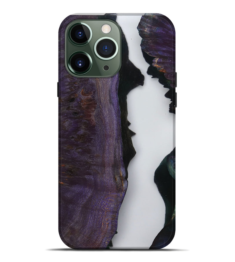 iPhone 13 Pro Max Wood Live Edge Phone Case - Latonia (Clear, 799696)