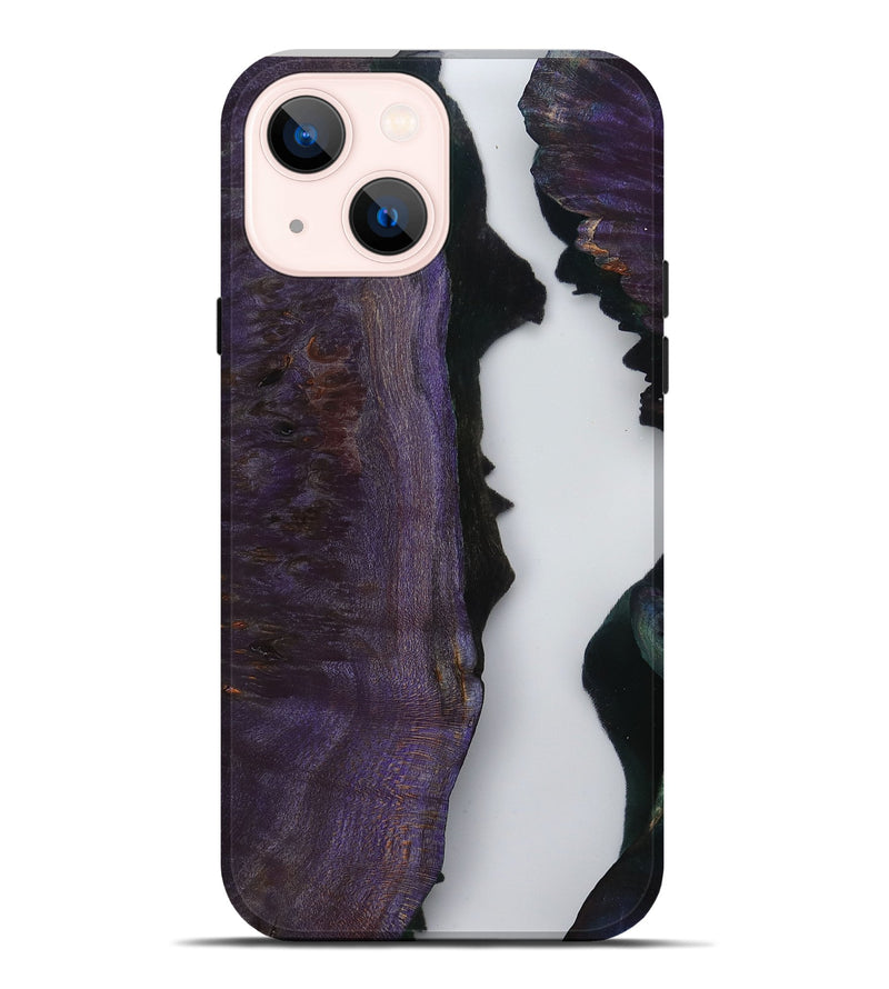 iPhone 14 Plus Wood Live Edge Phone Case - Latonia (Clear, 799696)