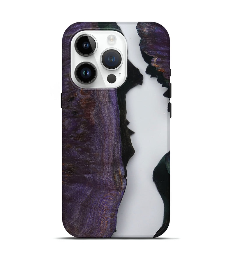 iPhone 15 Pro Wood Live Edge Phone Case - Latonia (Clear, 799696)