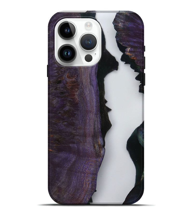 iPhone 15 Pro Max Wood Live Edge Phone Case - Latonia (Clear, 799696)