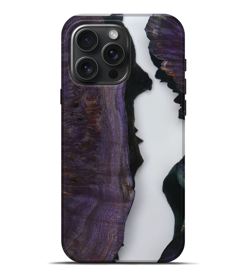 iPhone 16 Pro Max Wood Live Edge Phone Case - Latonia (Clear, 799696)