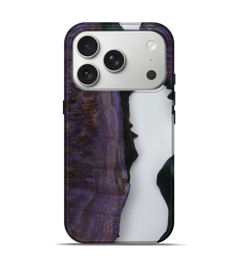 iPhone 17 Pro Wood Live Edge Phone Case - Latonia (Clear, 799696)