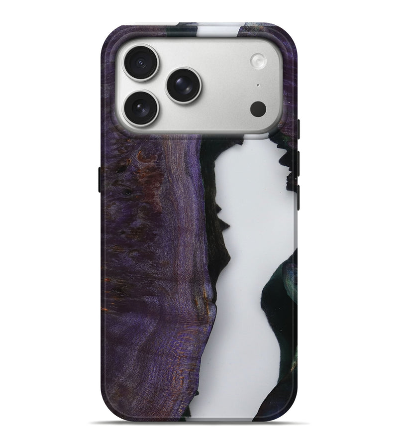 iPhone 17 Pro Max Wood Live Edge Phone Case - Latonia (Clear, 799696)