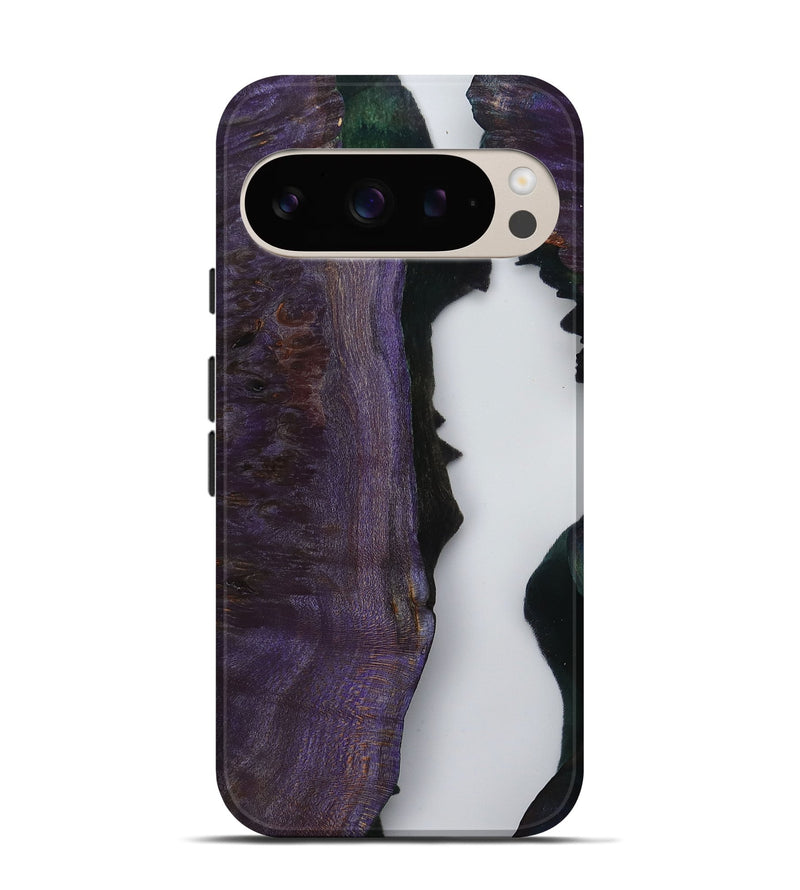 Pixel 9 Pro Wood Live Edge Phone Case - Latonia (Clear, 799696)