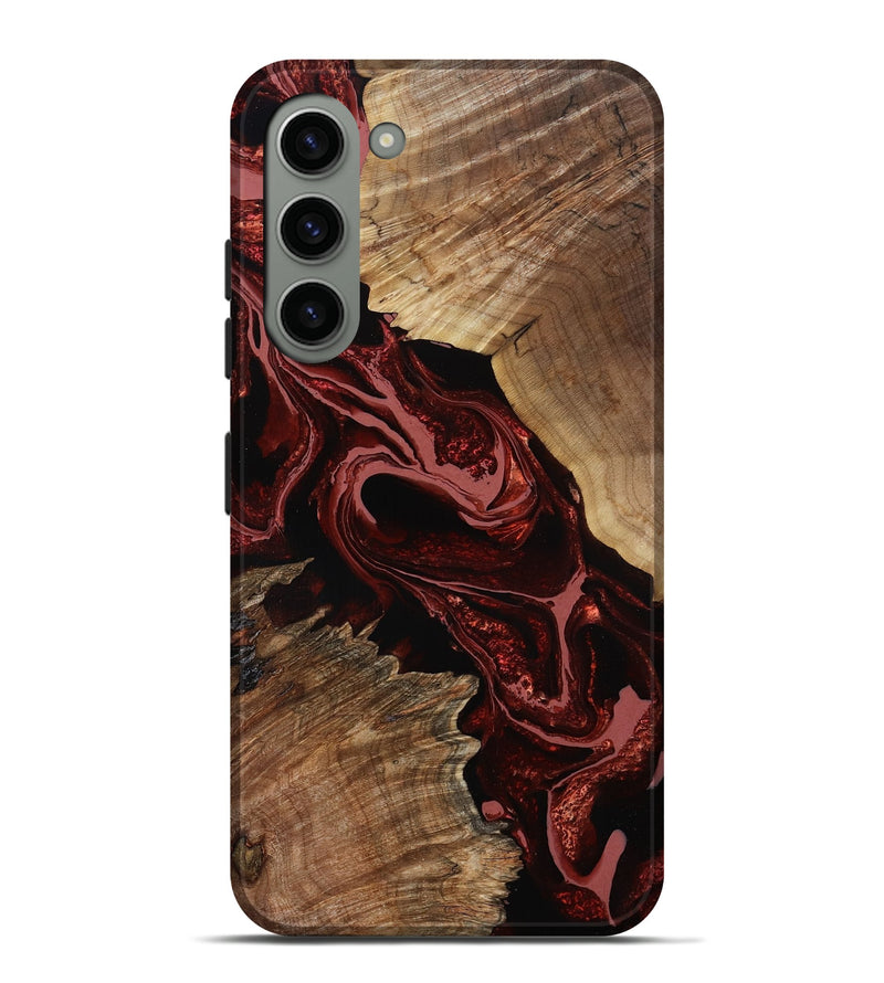 Galaxy S23 Plus Wood Live Edge Phone Case - Brandyn (Red, 799697)