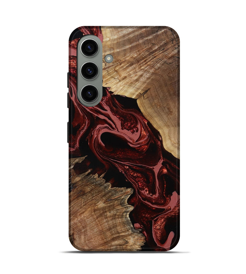 Galaxy S24 Wood Live Edge Phone Case - Brandyn (Red, 799697)
