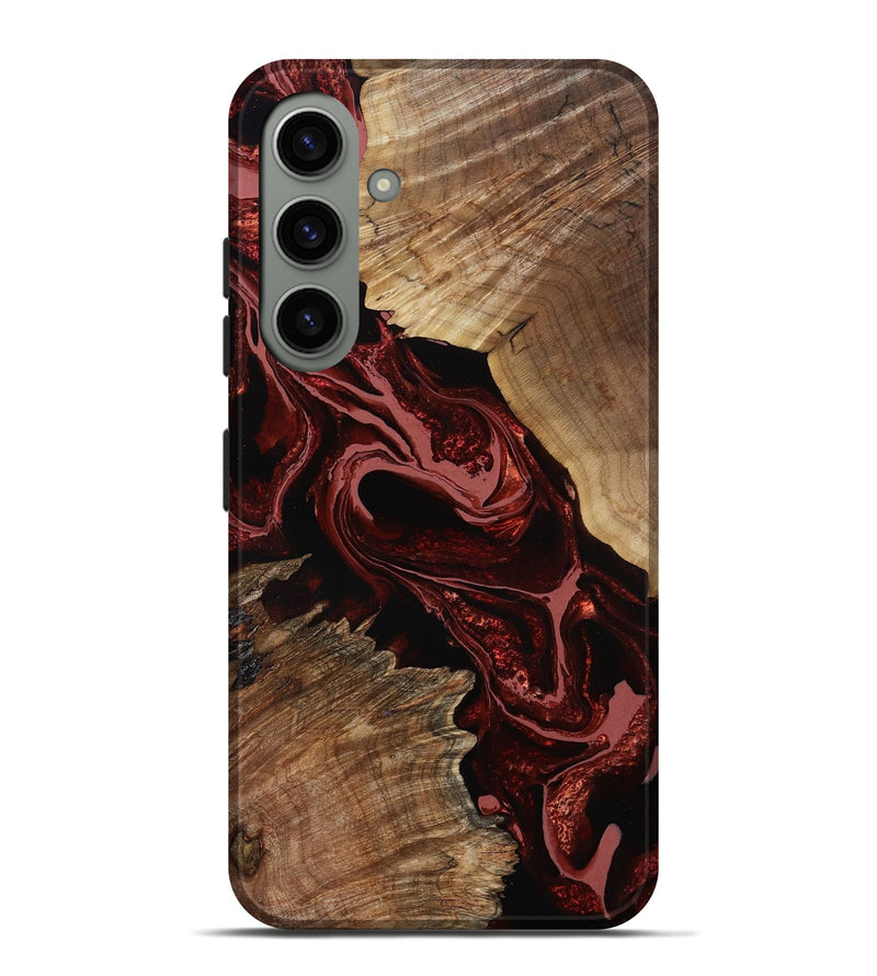 Galaxy S24 Plus Wood Live Edge Phone Case - Brandyn (Red, 799697)