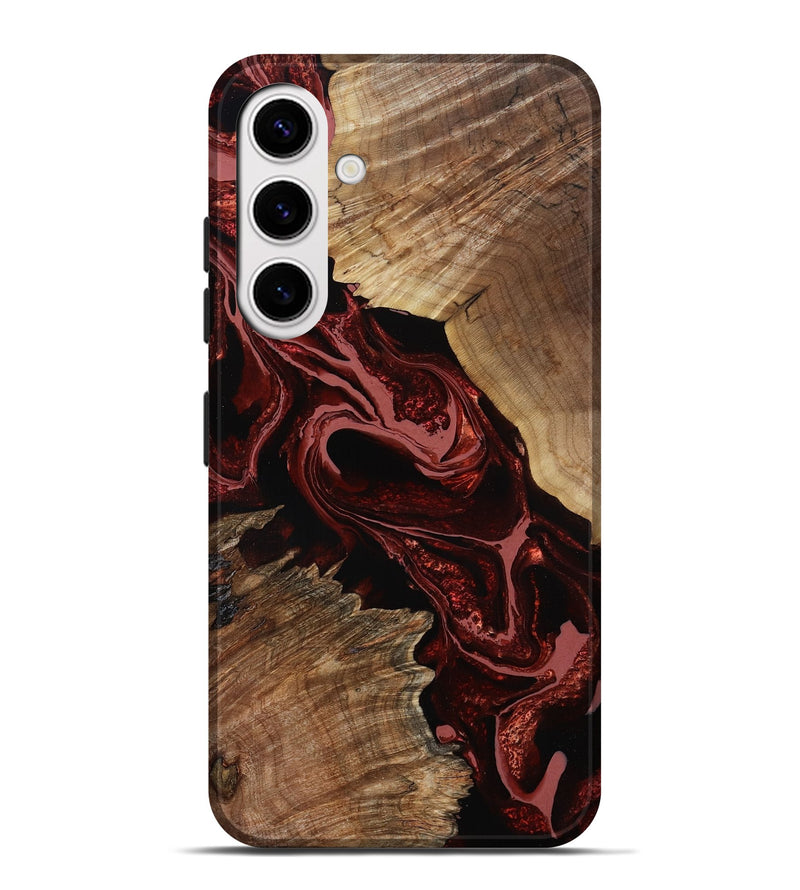 Galaxy S25 Plus Wood Live Edge Phone Case - Brandyn (Red, 799697)