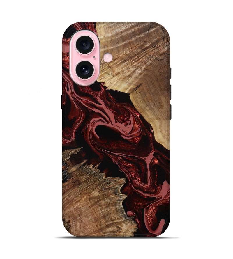 iPhone 17 Wood Live Edge Phone Case - Brandyn (Red, 799697)