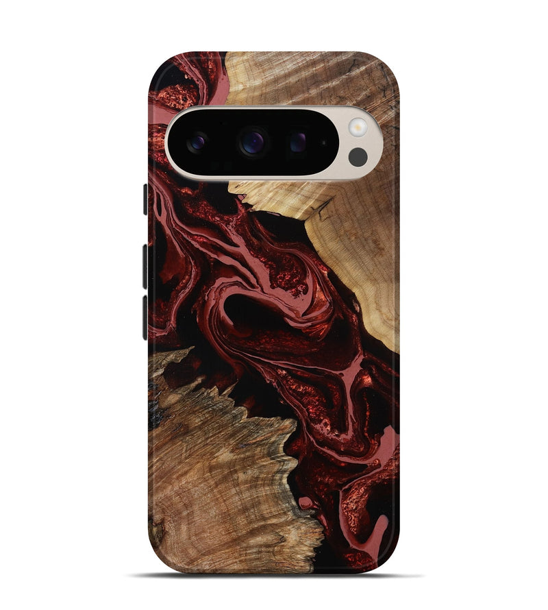 Pixel 10 Wood Live Edge Phone Case - Brandyn (Red, 799697)