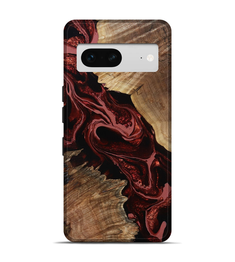 Pixel 7 Wood Live Edge Phone Case - Brandyn (Red, 799697)