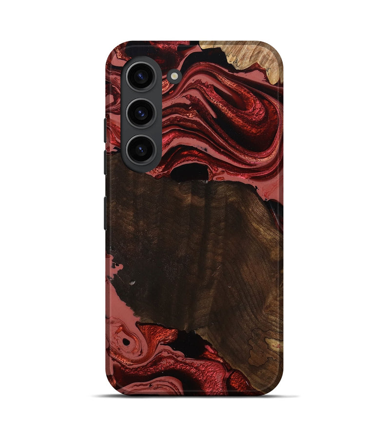 Galaxy S23 Wood Live Edge Phone Case - Beyonce (Red, 799698)
