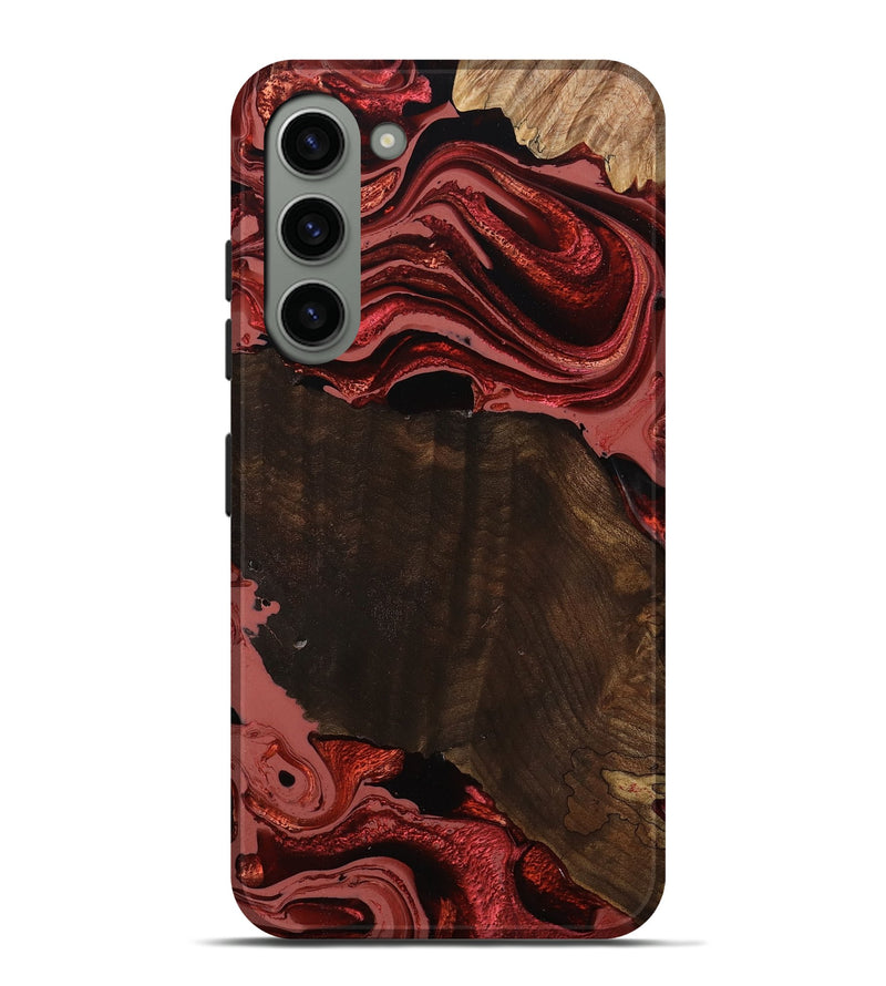 Galaxy S23 Plus Wood Live Edge Phone Case - Beyonce (Red, 799698)