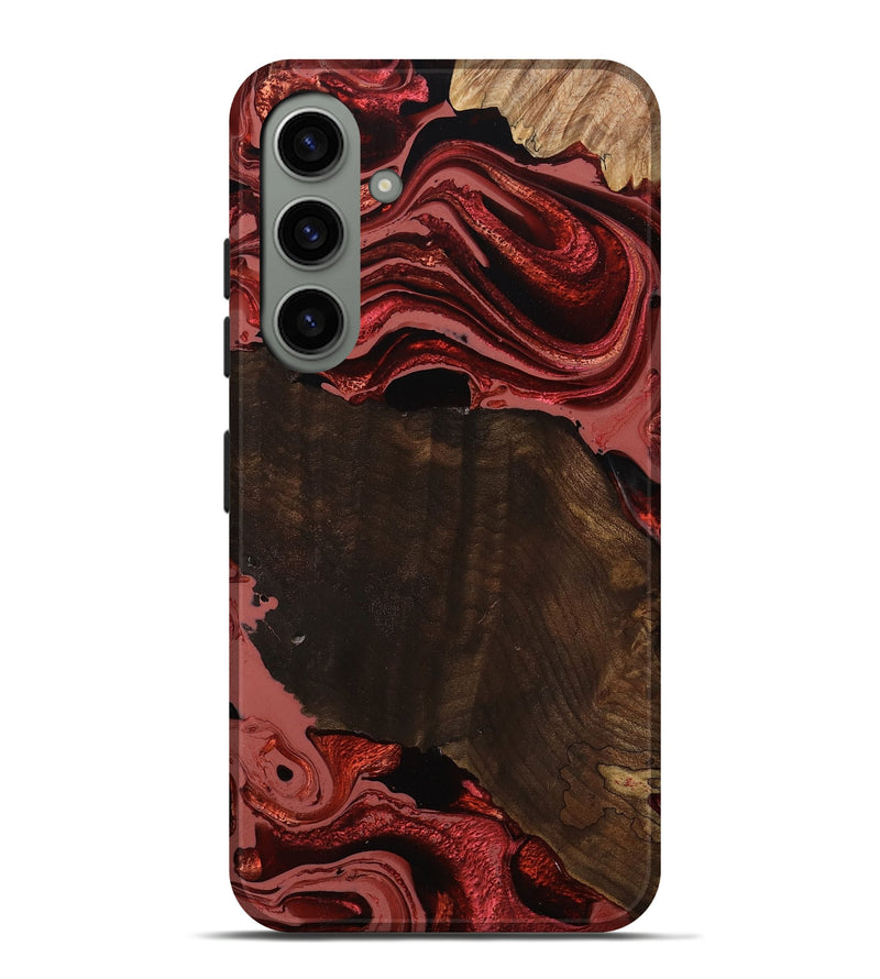 Galaxy S24 Plus Wood Live Edge Phone Case - Beyonce (Red, 799698)