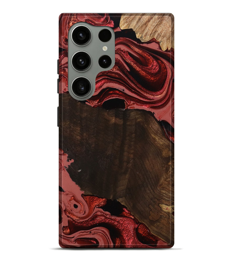 Galaxy S24 Ultra Wood Live Edge Phone Case - Beyonce (Red, 799698)