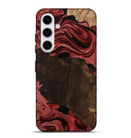 Galaxy S25 Plus Wood Live Edge Phone Case - Beyonce (Red, 799698)