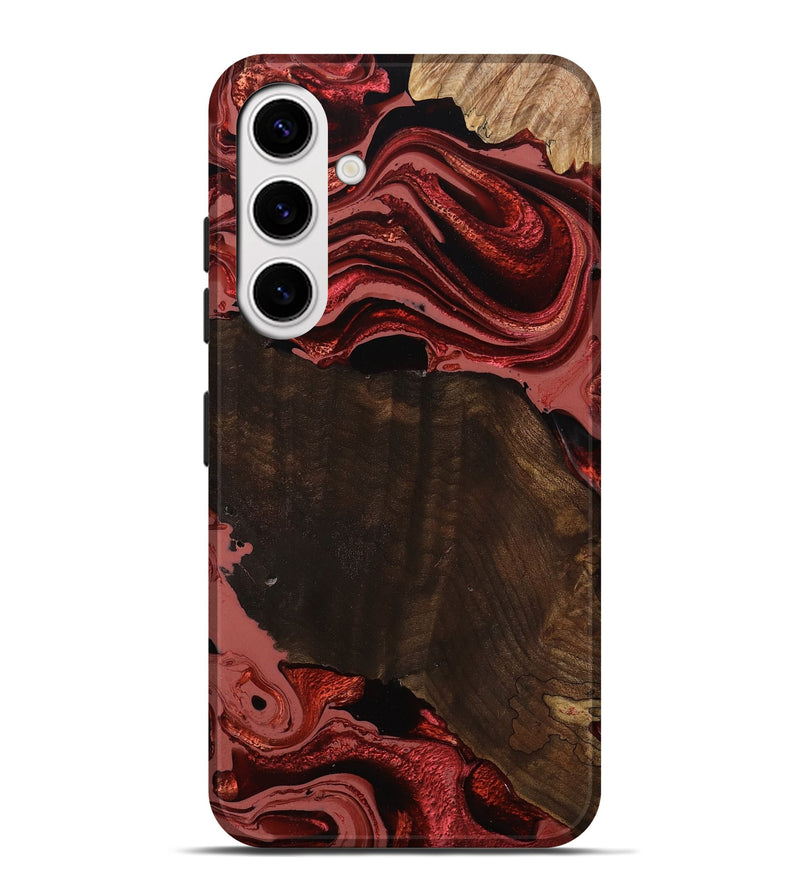Galaxy S25 Plus Wood Live Edge Phone Case - Beyonce (Red, 799698)