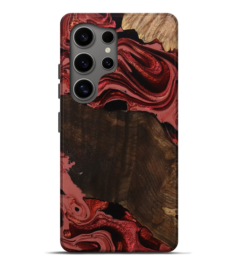 Galaxy S25 Ultra Wood Live Edge Phone Case - Beyonce (Red, 799698)